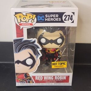 Funko Pop Red Wing Robin #274 DC Superheroes Hot Topic Exclusive